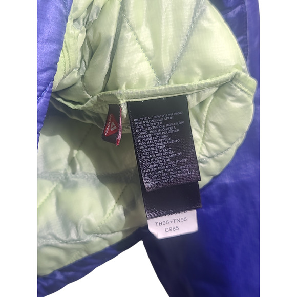 The North Face Thermoball PrimaLoft Full-Zip Jacket Small Purple GUC Two-Tone - Picture 5 of 5